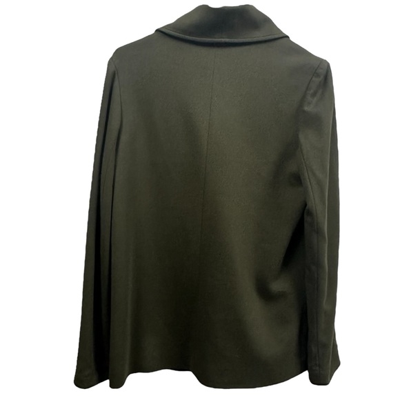 Bailey 44 USA Dark Olive and Black Double Breasted Knit Jacket Womens Medium - Picture 7 of 13